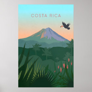 Costa Rica Minimal Travel Poster