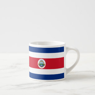 Costa Rica National Flag Patriotic Espresso Cup