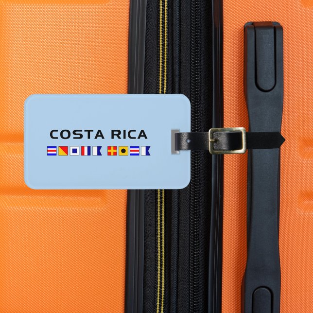 Costa Rica Nautical Maritime Sailing Flags Luggage Tag (Creator Uploaded)