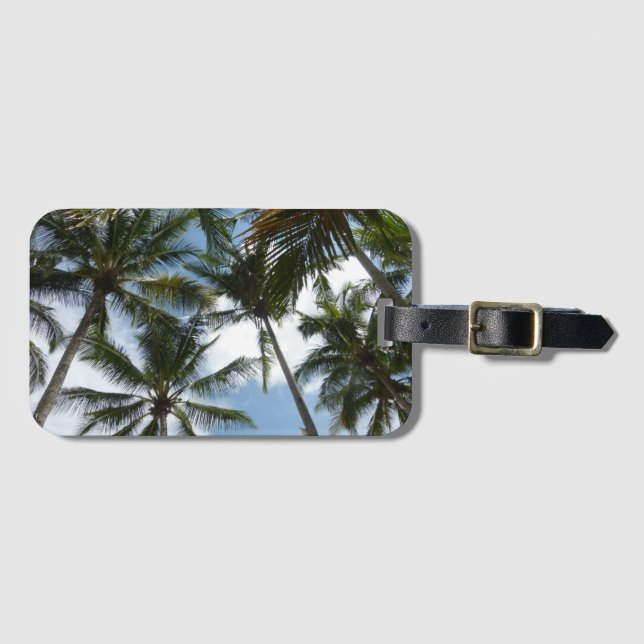 Costa Rica Palm Trees Beach Luggage Tag (Front Horizontal)