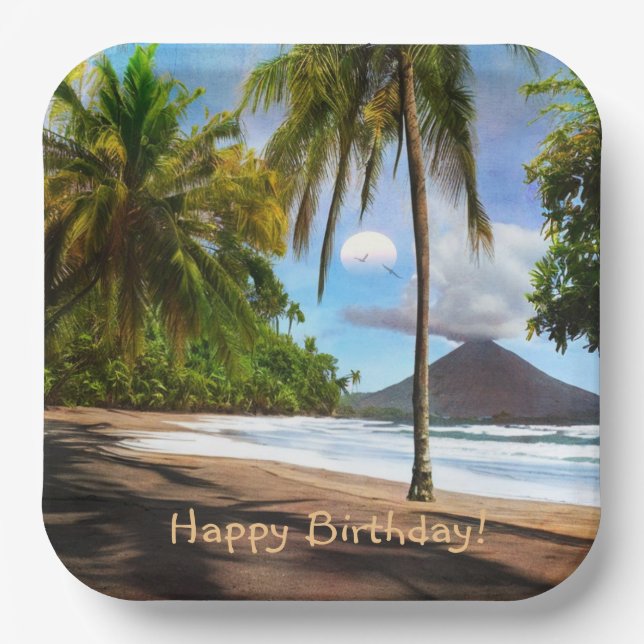 Costa Rica Paper Plate (Front)