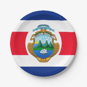 Costa Rica Paper Plate