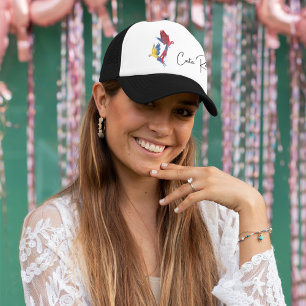 Costa Rica Parrots Souvenir Trucker Hat