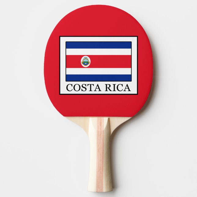 Costa Rica Ping Pong Paddle (Front)