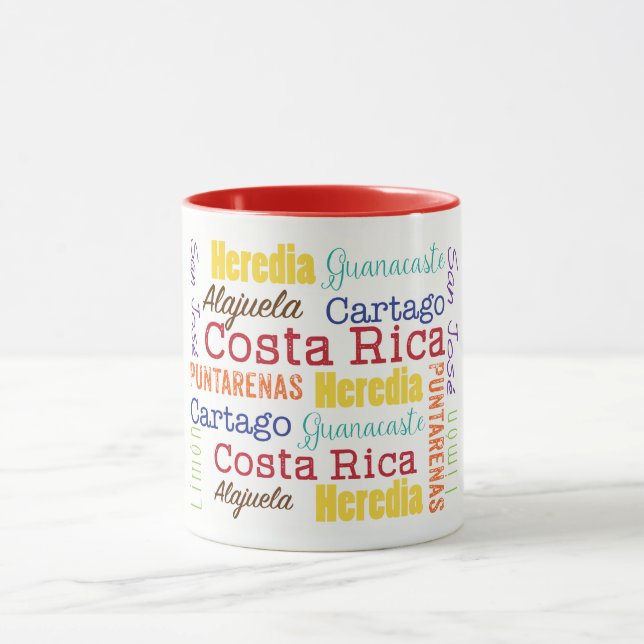 Costa Rica Provinces Coffee Mug (Center)
