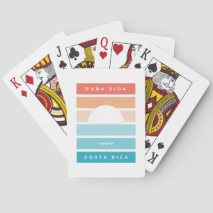 Costa Rica Pura Vida Beach  Playing Cards