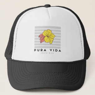 Costa Rica Pura Vida Hibiscus Women's Trucker Hat