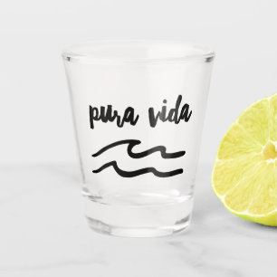 Costa Rica Pura Vida Wave Souvenir  Shot Glass