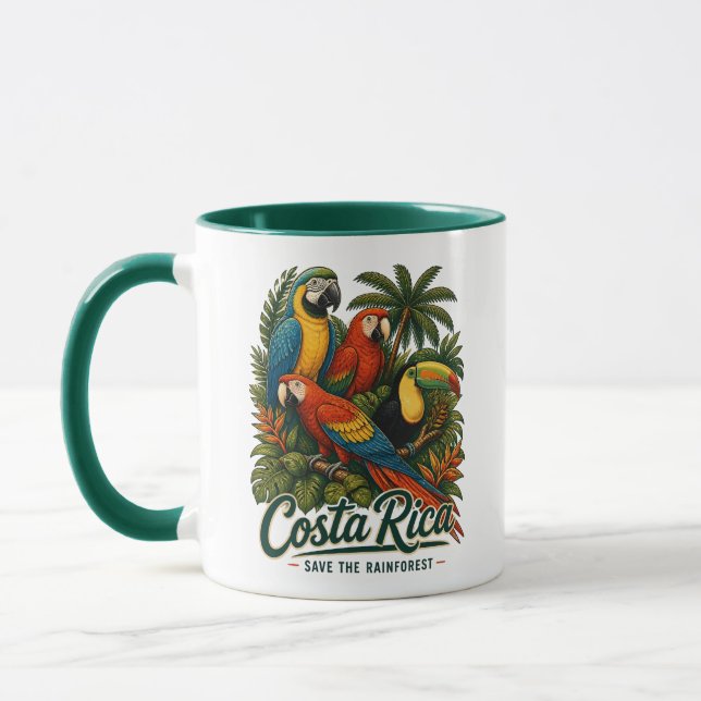 Costa Rica Rainforest Birds Mug (Left)