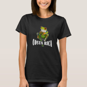Costa Rica Rainforest Protection Green Frog Frogs  T-Shirt