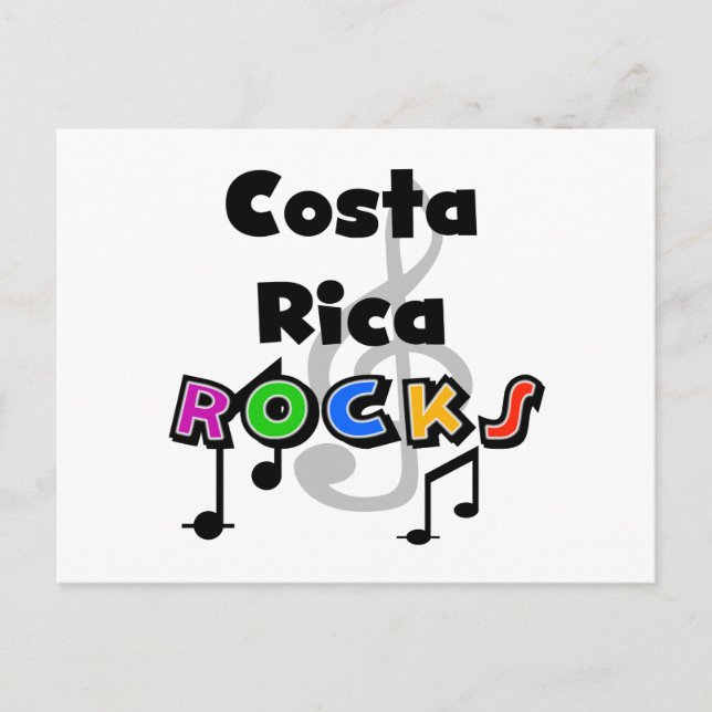 Costa Rica Rocks Postcard (Front)