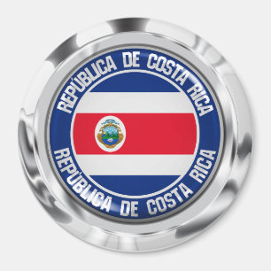 Costa Rica Round Emblem Magnet