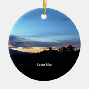 Costa Rica, scenic photograph, Ceramic Tree Decoration