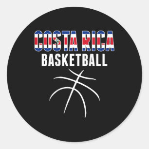 Costa Rica Sketll Fans Jersey - Costa Rican Sport Classic Round Sticker