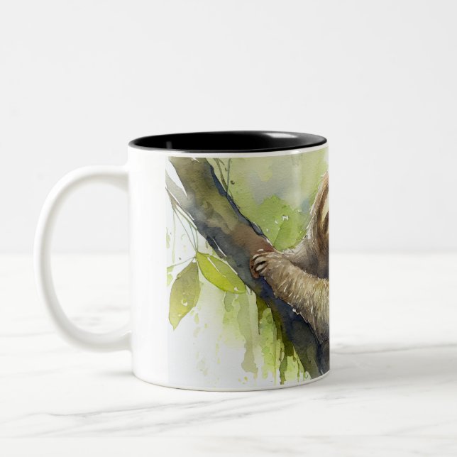 Costa Rica Sloth Coffee Mug (Left)