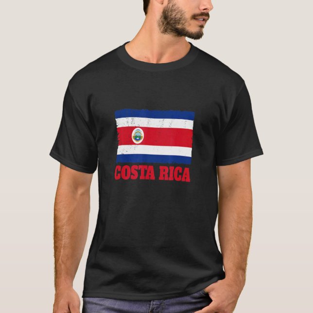 Costa Rica soccer & football fan 2022  Flag of Cos T-Shirt (Front)