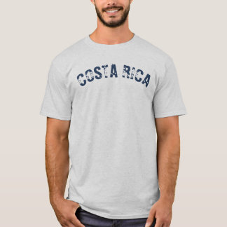 Costa Rica Sports Style Blue Souvenir T-Shirt
