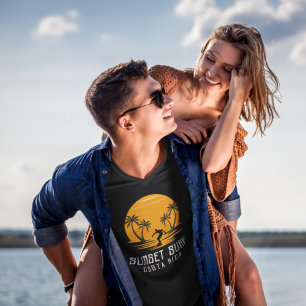 Costa Rica Sunset Surf Souvenir T-Shirt