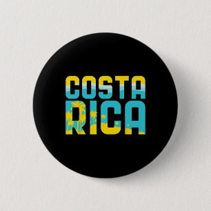 Costa Rica T Shirt Vacation Souvenir Travel Gift  6 Cm Round Badge