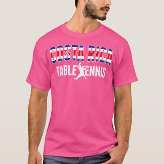 Costa Rica Table Tennis Lovers Jersey Costa Rican  T-Shirt
