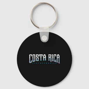 Costa Rica Tee - Eco Travel Beach Designer Surfing Key Ring