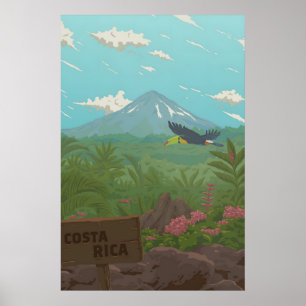 Costa Rica Travel Poster