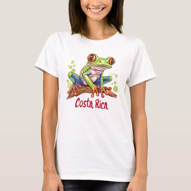 Costa Rica Tree Frog T-Shirt (Front)