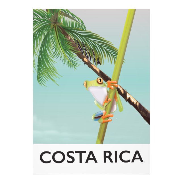 Costa Rica Tree Frog Vacation poster (Front)