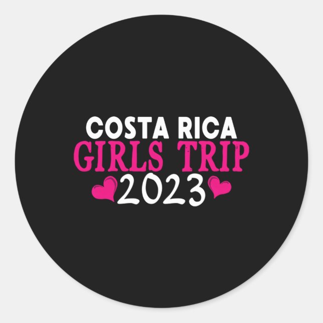 Costa Rica Trip 2023 'S Bachelorette Py Classic Round Sticker (Front)