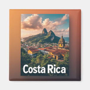 Costa Rica Tropical Coastal Town Magnet