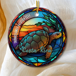 Costa Rica Vacation Souvenir  Ceramic Tree Decoration