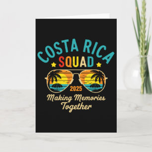 Costa Rica Vacation Squad 2025 Matching Family Vac Card