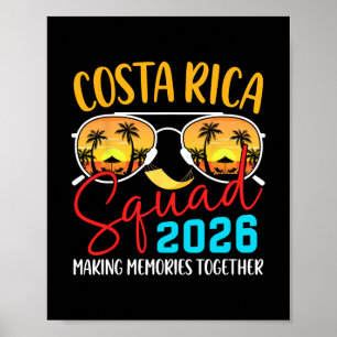 Costa Rica Vacation Squad 2026 Matching Family Vac Poster