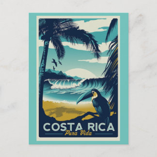 Costa Rica Vintage travel postcard