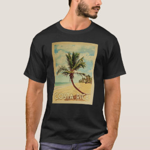 Costa Rica Vintage Travel T-shirt - Beach