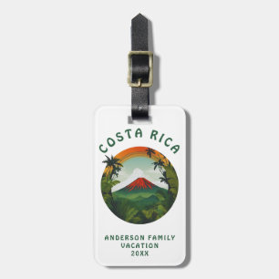 Costa Rica Volcano Luggage Tag
