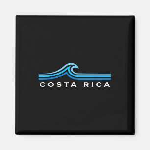 Costa Rica Waves Vintage Mens Womens Girls Boys So Magnet