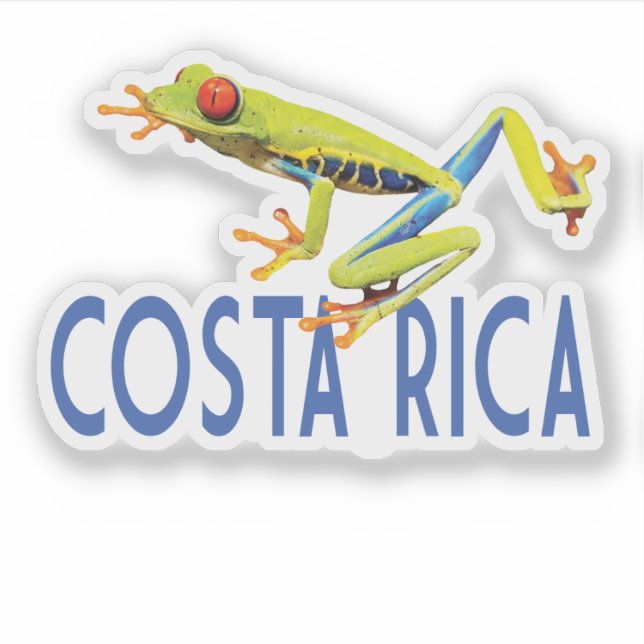 Costa Rica with red eyed tree frog (Front)