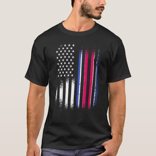 Costa Rican American Patriot Grown Country USA Fla T-Shirt (Front)
