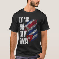Costa Rican And Cuban Mix DNA Flag Heritage