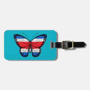 Costa Rican Butterfly Flag Luggage Tag