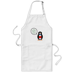 Costa Rican Civil Ensign Flag Talking Mr Penguin Long Apron