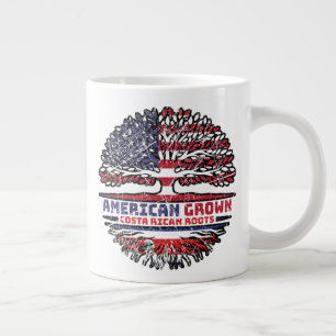 Costa Rican Costa Rica US American USA United Large Coffee Mug