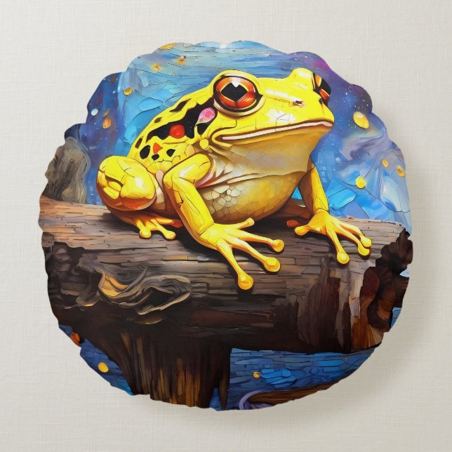 Costa Rican Dart Frog Throw Pillow cushions  (Front)