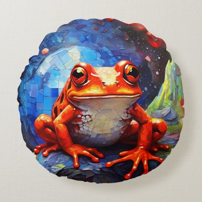 Costa Rican Dart Frog Throw Pillow cushions  (Front)