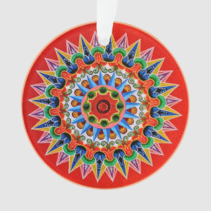 Costa Rican Oxcartwheel  Acrylic Ornament