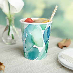 Costal Calm Paper Cups