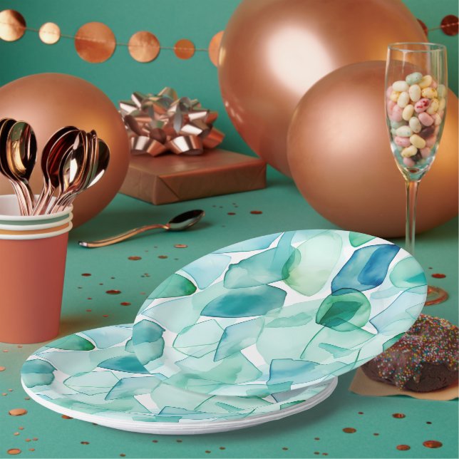 Costal Calm Paper Plate (Multi)