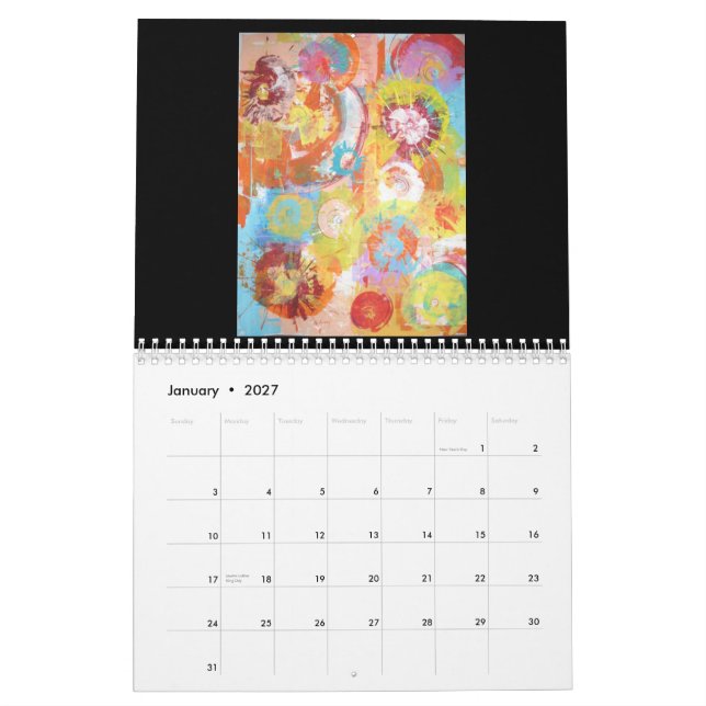 Costant Velocity Calendar (Jan 2027)