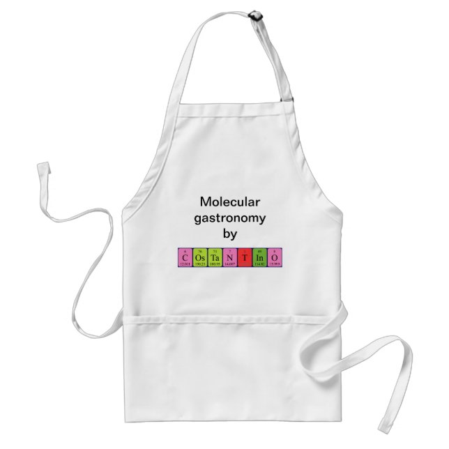 Costantino periodic table name apron (Front)